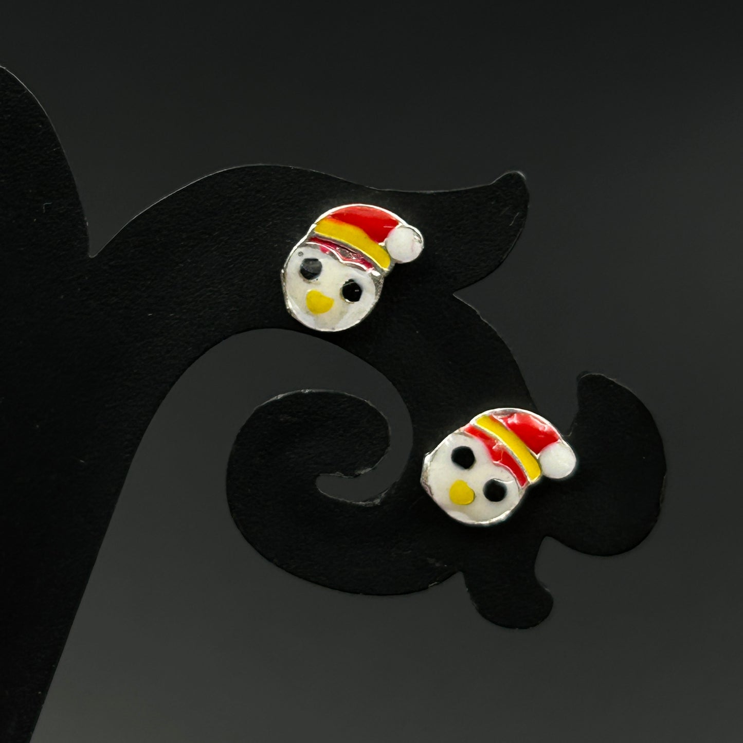 Santa Clause Earring - Silver Earrings