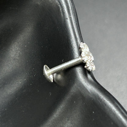 Silver Nose Pin - Flower Nose Pin