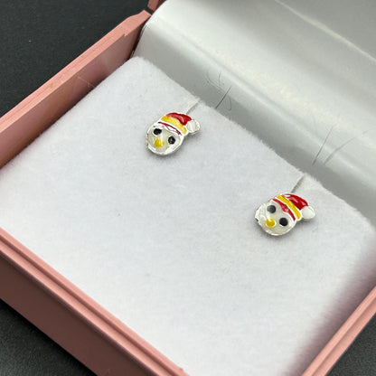 Santa Clause Earring - Silver Earrings