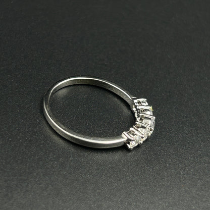 Five Stone Pure Silver Ring