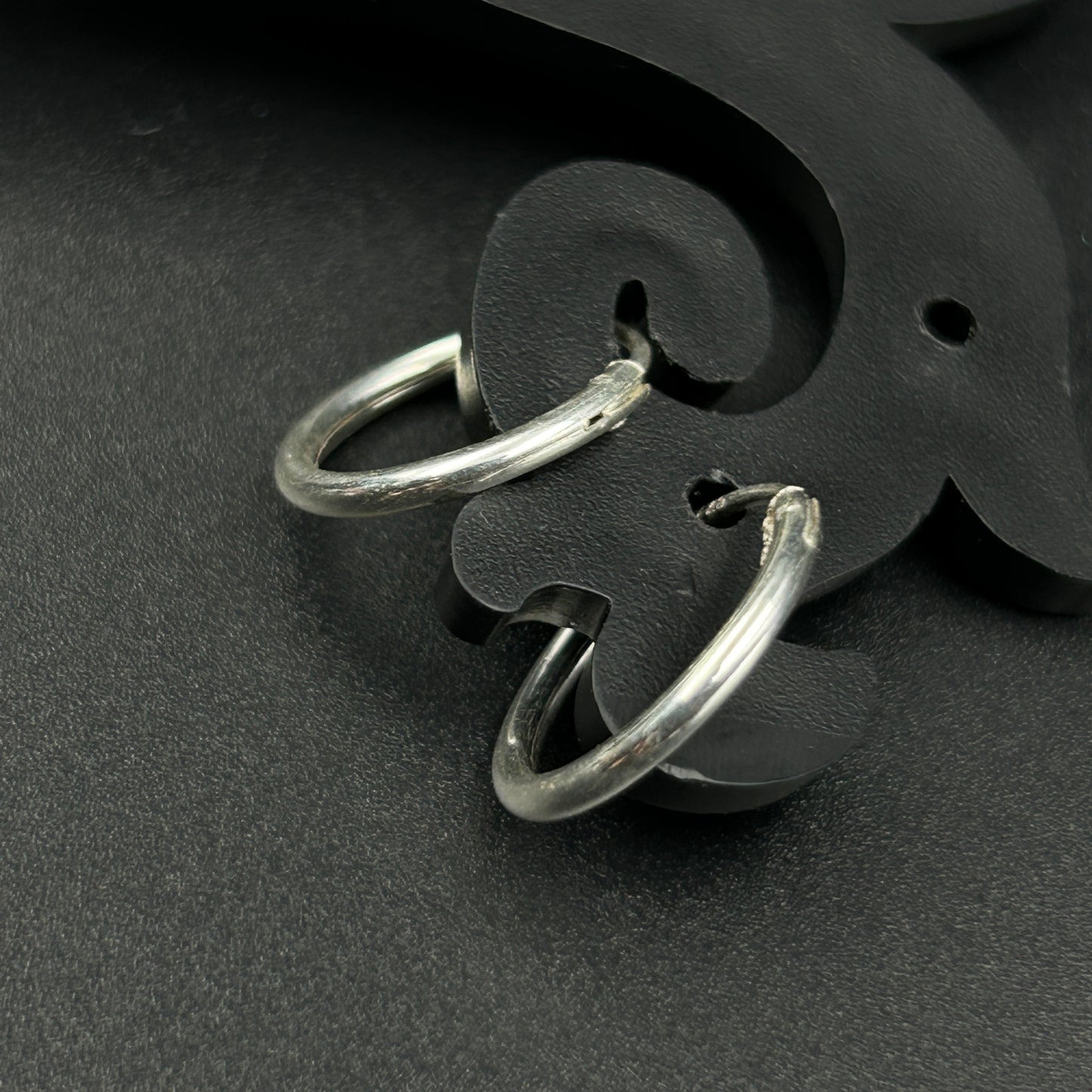 Round Bali - Silver Hoop Earring