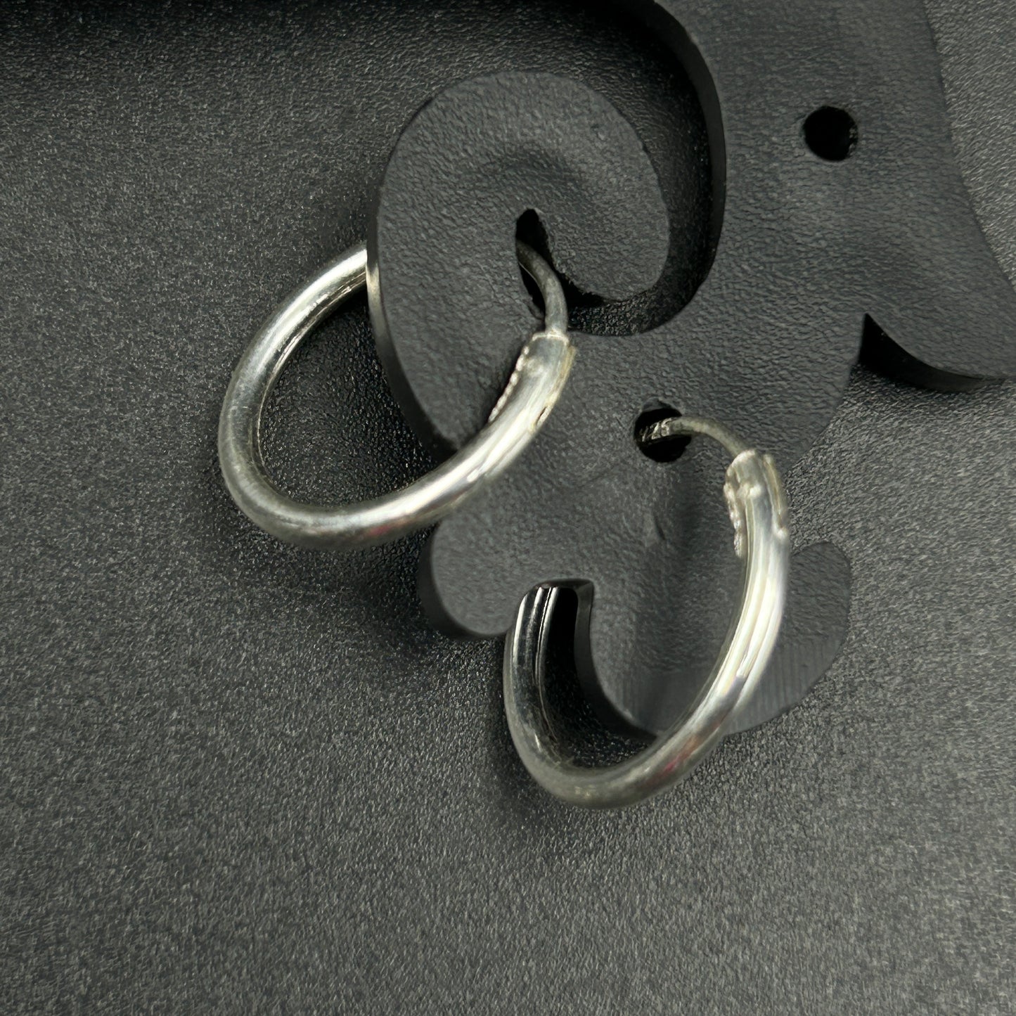 Round Bali - Silver Hoop Earring