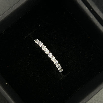 Diamond Eternity Ring - Pure Silver