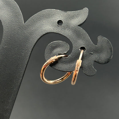 Round Bali - Silver Hoop Earring