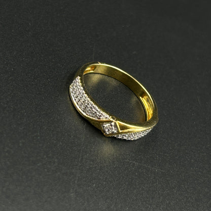 Yellow Gold Diamond Ring - Silver