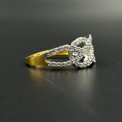 Criss Cross Diamond Ring
