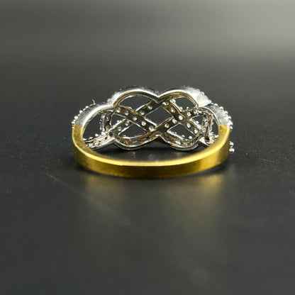 Criss Cross Diamond Ring