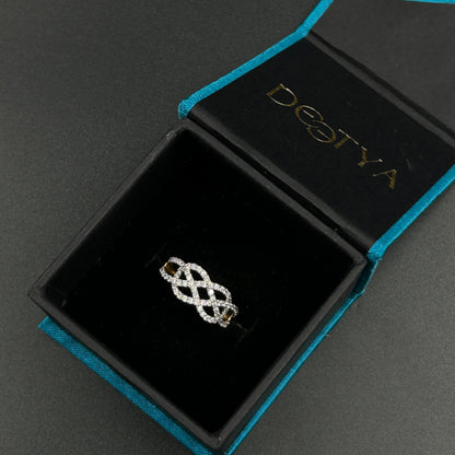 Criss Cross Diamond Ring