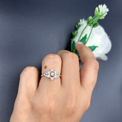 Pure Silver Flower Ring