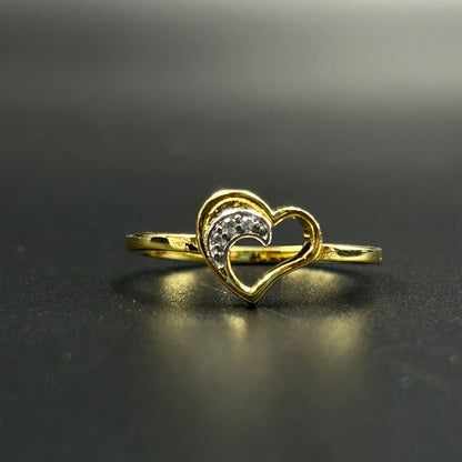 Pure Silver Heart Ring
