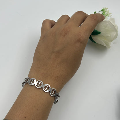 18k White Gold Plated Bracelet/Kada for Women