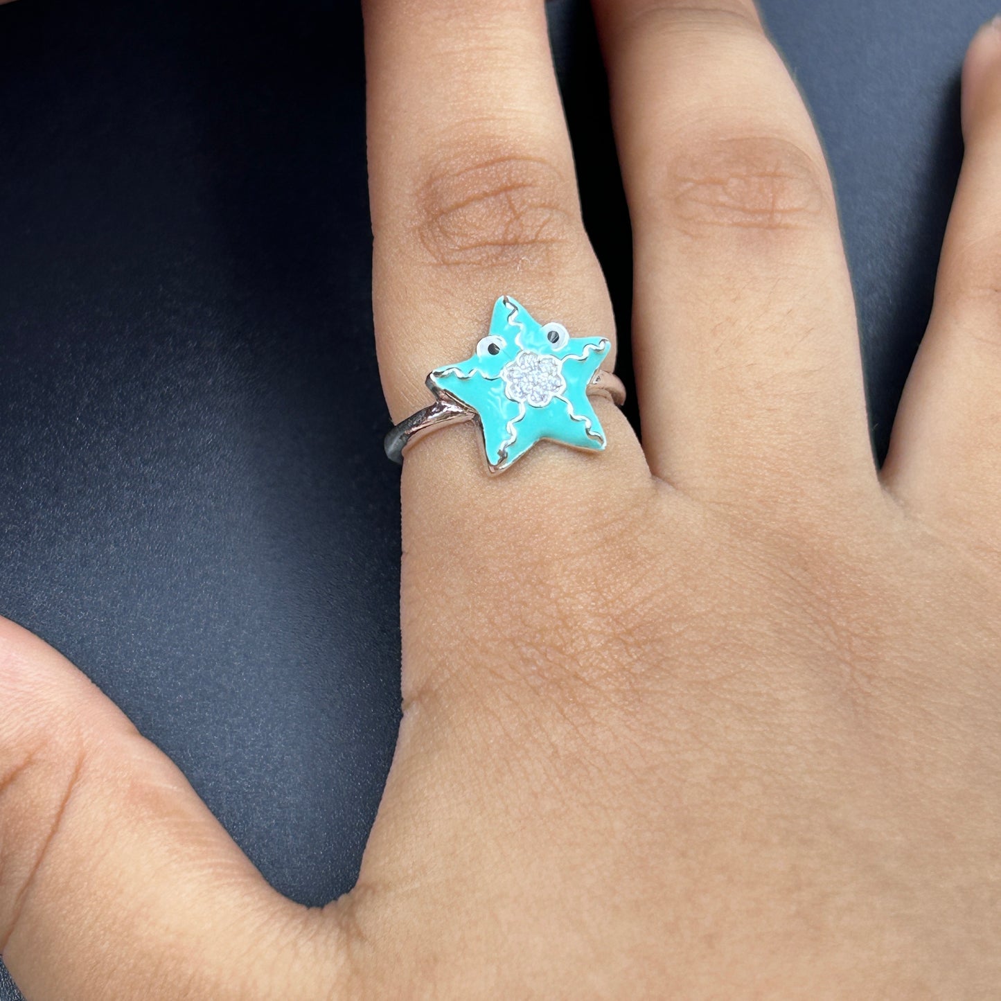 Silver Star Ring for Kids