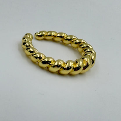 Beaded Ring 18k White Gold Plated