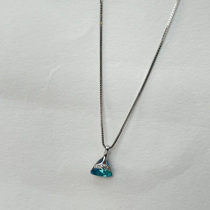 Mermaid Tail Pendant - Silver Pendant and Chain