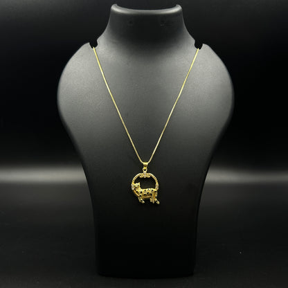 Panther with Chain - Stainless Steel (Small)