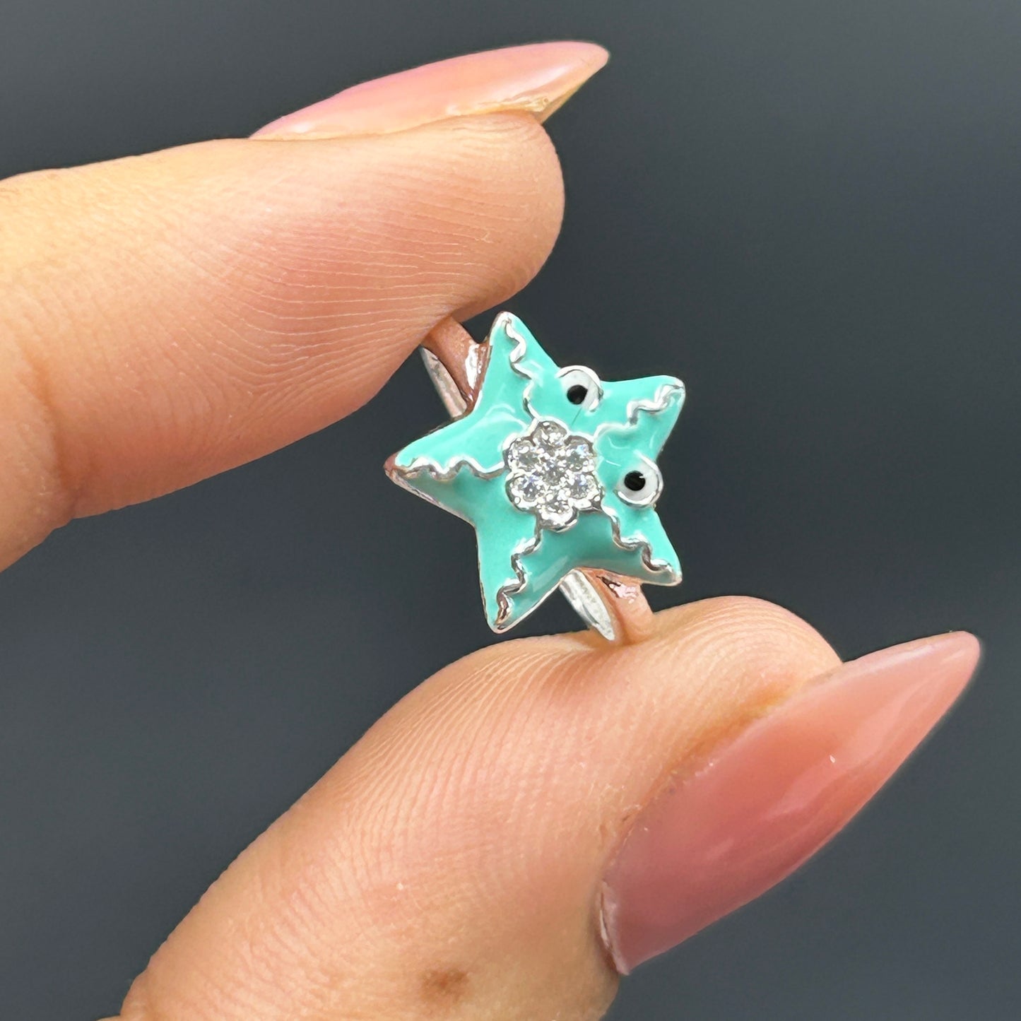 Silver Star Ring for Kids