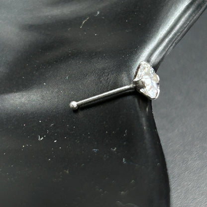 Silver Nose Pin - Diamond Nose Pin