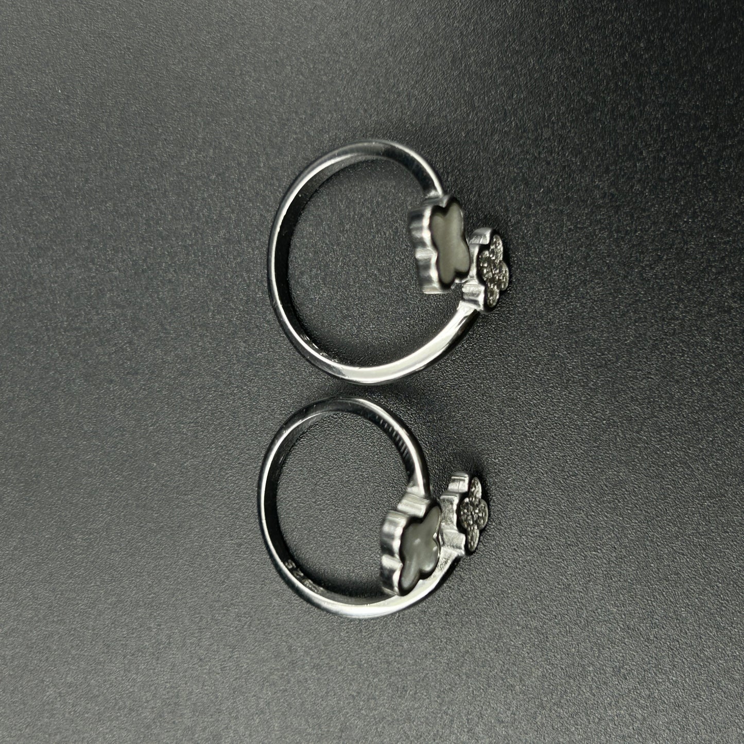 Silver Toe Ring -Clover Toe Ring