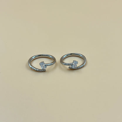 Silver Toe Ring - Oval Toe Ring