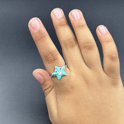 Silver Star Ring for Kids