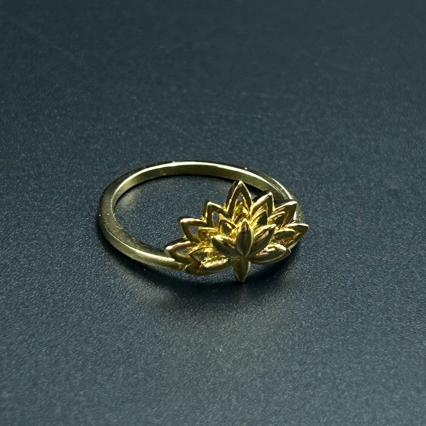 Yellow Gold Lotus Ring