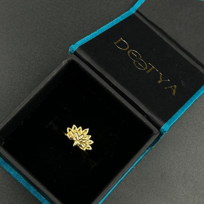 Yellow Gold Lotus Ring