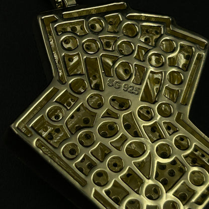 92.5 Sterling Silver Pendant - CARD Pendant