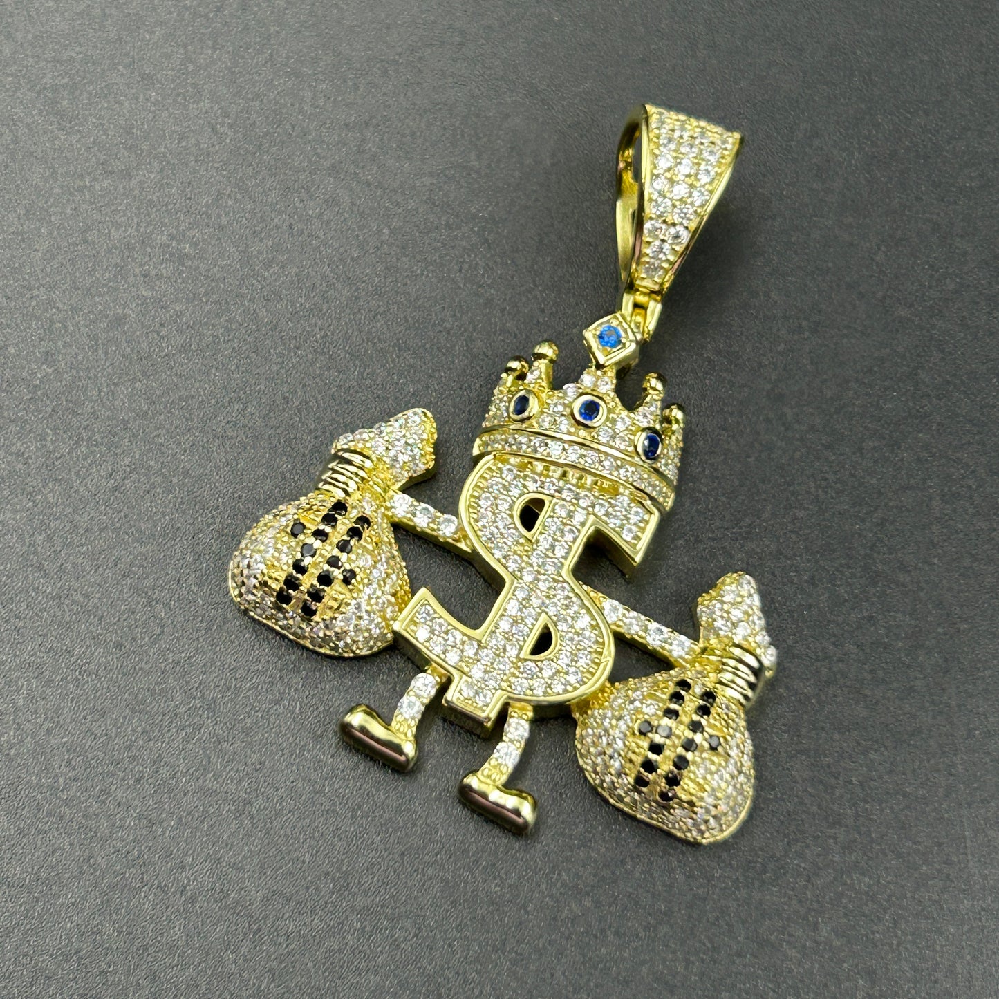 Men's Iced Out DOLLOR Pendant and Chain