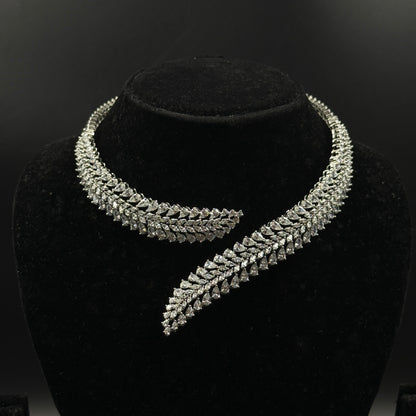 Demi Fine Women's Choker Set with Earrings