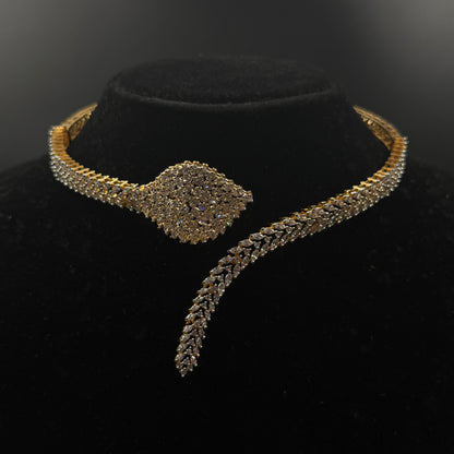 Leaf Choker With Earrings - Demi Fine