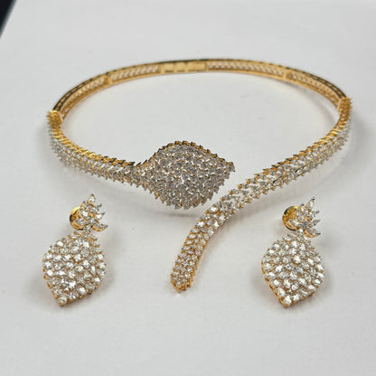 Leaf Choker With Earrings - Demi Fine