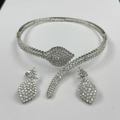 Leaf Choker With Earrings - Demi Fine