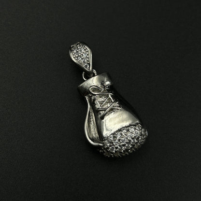 BOXER Pendant - Silver Boxing Gloves Pendant