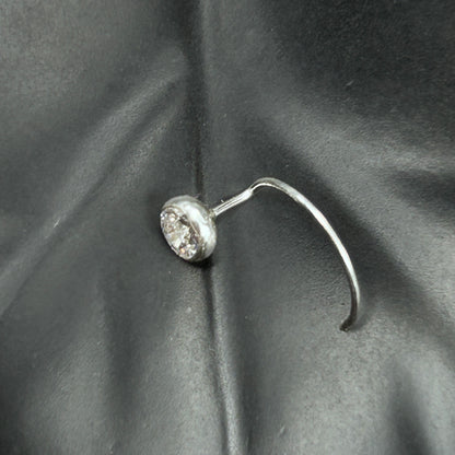 Bezel Cut Diamond Nose Pin