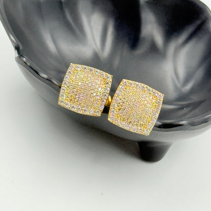 Yellow Gold MEN'S 925 Silver Cufflink