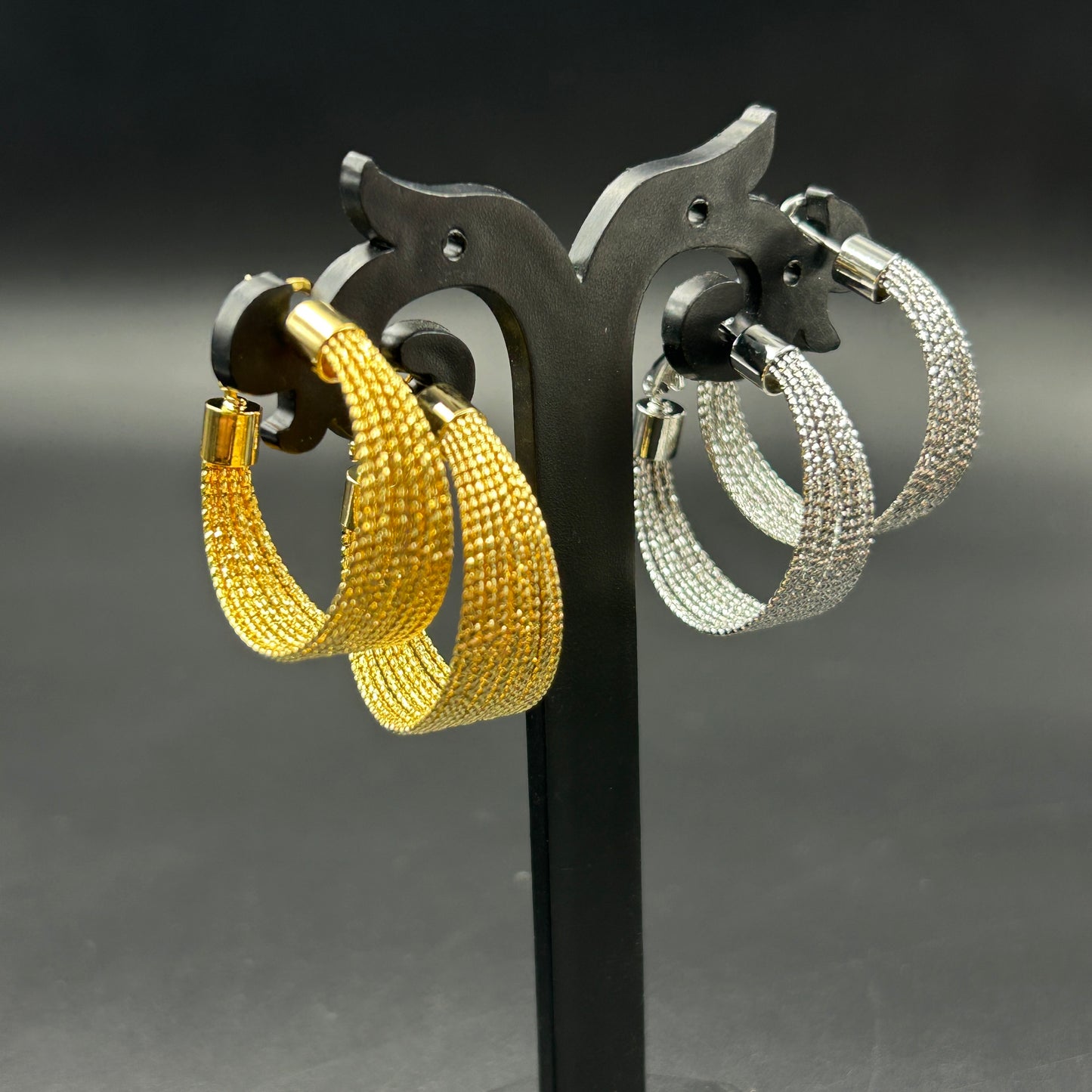 18K Gold Plated BIG HOOP Earring