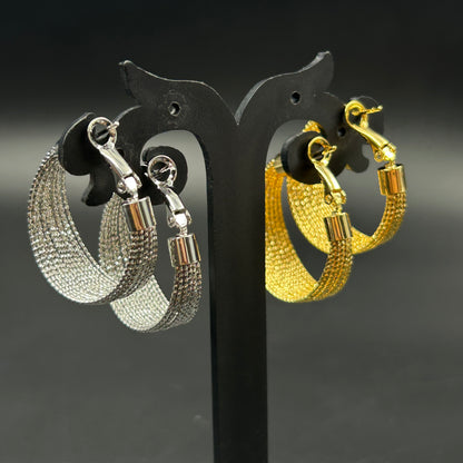 18K Gold Plated BIG HOOP Earring