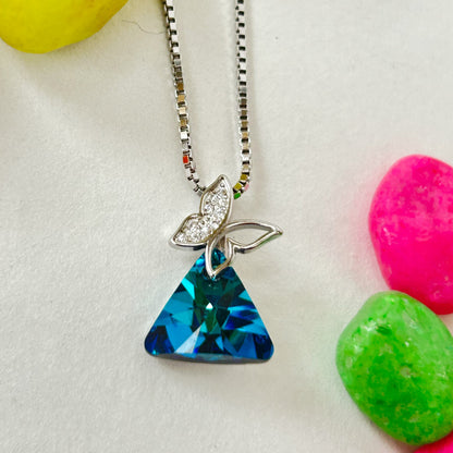 Butterfly Pendant - Silver Pendant and Chain