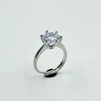 Women’s Diamond Ring 18k White Gold Plated