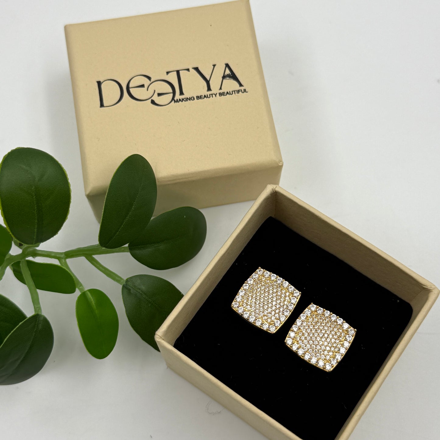 Yellow Gold MEN'S 925 Silver Cufflink