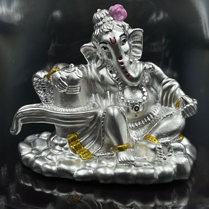 Shree Ganesh 999 Silver Murti