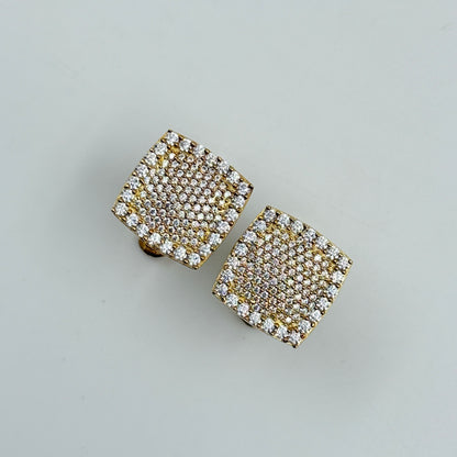 Yellow Gold MEN'S 925 Silver Cufflink