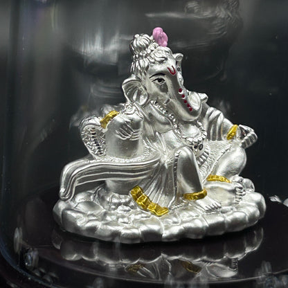 Shree Ganesh 999 Silver Murti