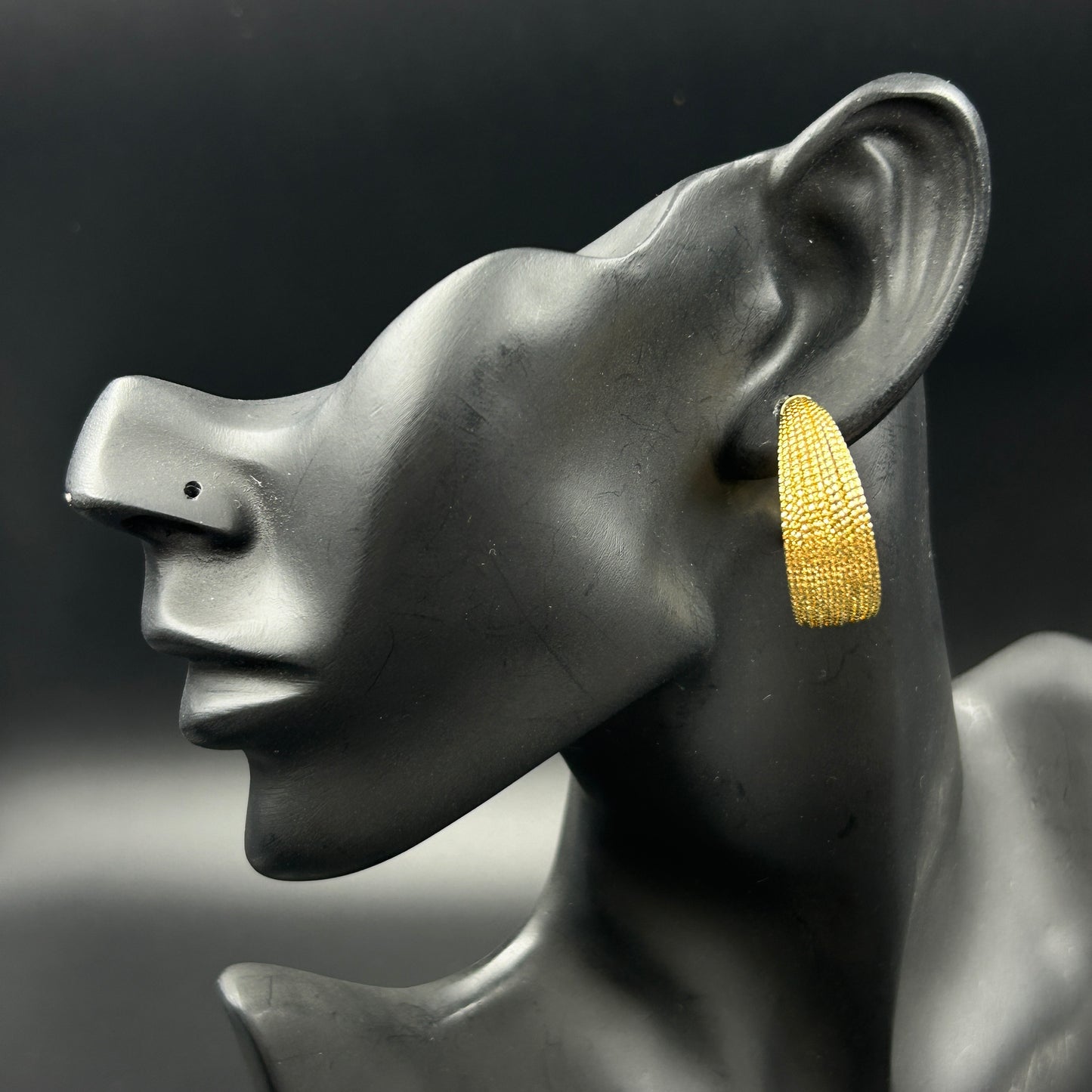18K Gold Plated BIG HOOP Earring
