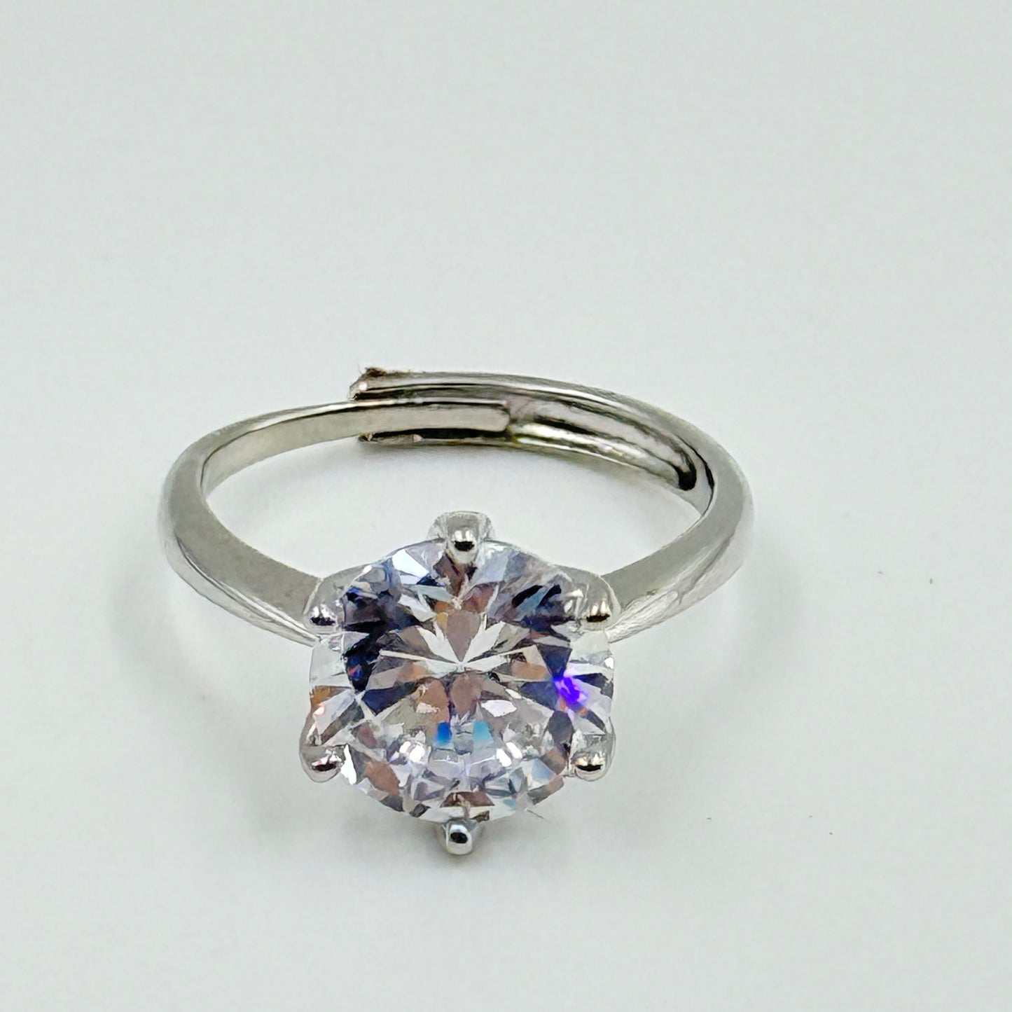 Women’s Diamond Ring 18k White Gold Plated