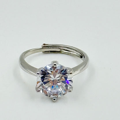Women’s Diamond Ring 18k White Gold Plated