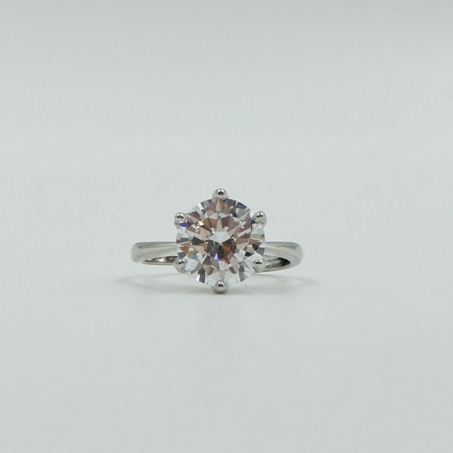 Women’s Diamond Ring 18k White Gold Plated