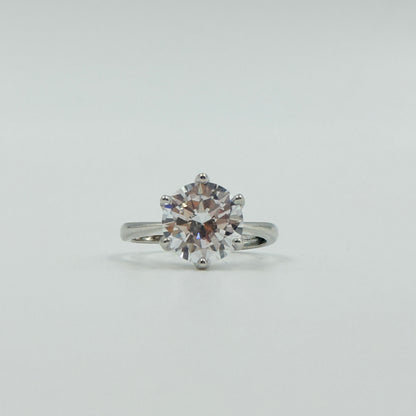Women’s Diamond Ring 18k White Gold Plated