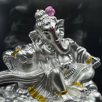 Shree Ganesh 999 Silver Murti