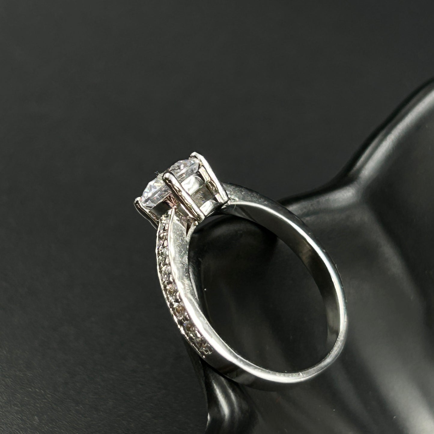 White Gold Solitaire Ring